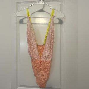 Intimately Free People Cross-back Bodysuit NWT